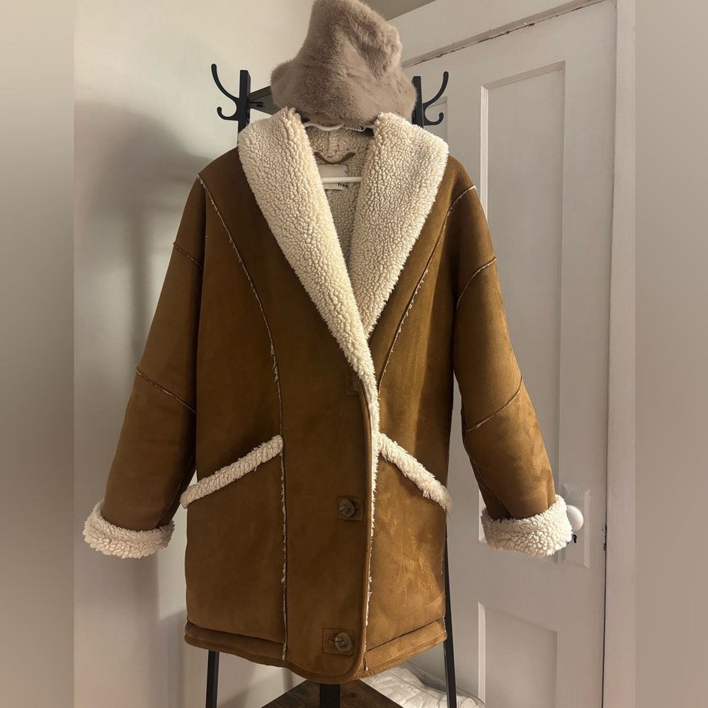 Aritzia Wilfred Free Astral Sherpa Jacket
